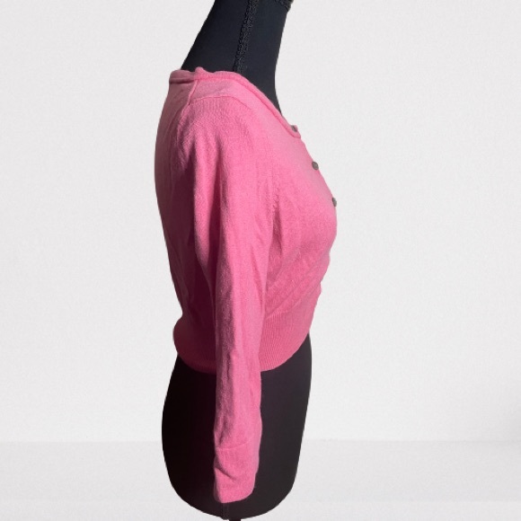 Moda International Girls' Pink X-Large Crop Cardigan - Picture 2 of 10